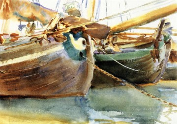 街並み Painting - ボート ジョン シンガー サージェント ヴェネツィア